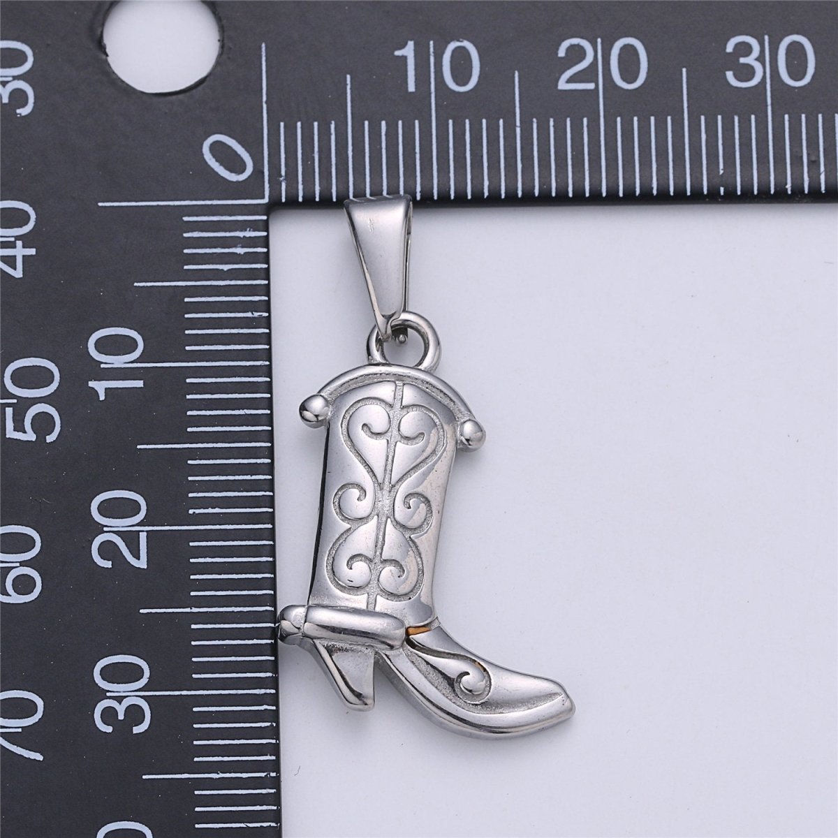 Gold Filled Cowgirl Boots Charms- Cowgirl Party Pendant- Silver Cowboy Boot Charm Cowgirl Boots Pendant for Necklace Bracelet J-657 J-662 - DLUXCA
