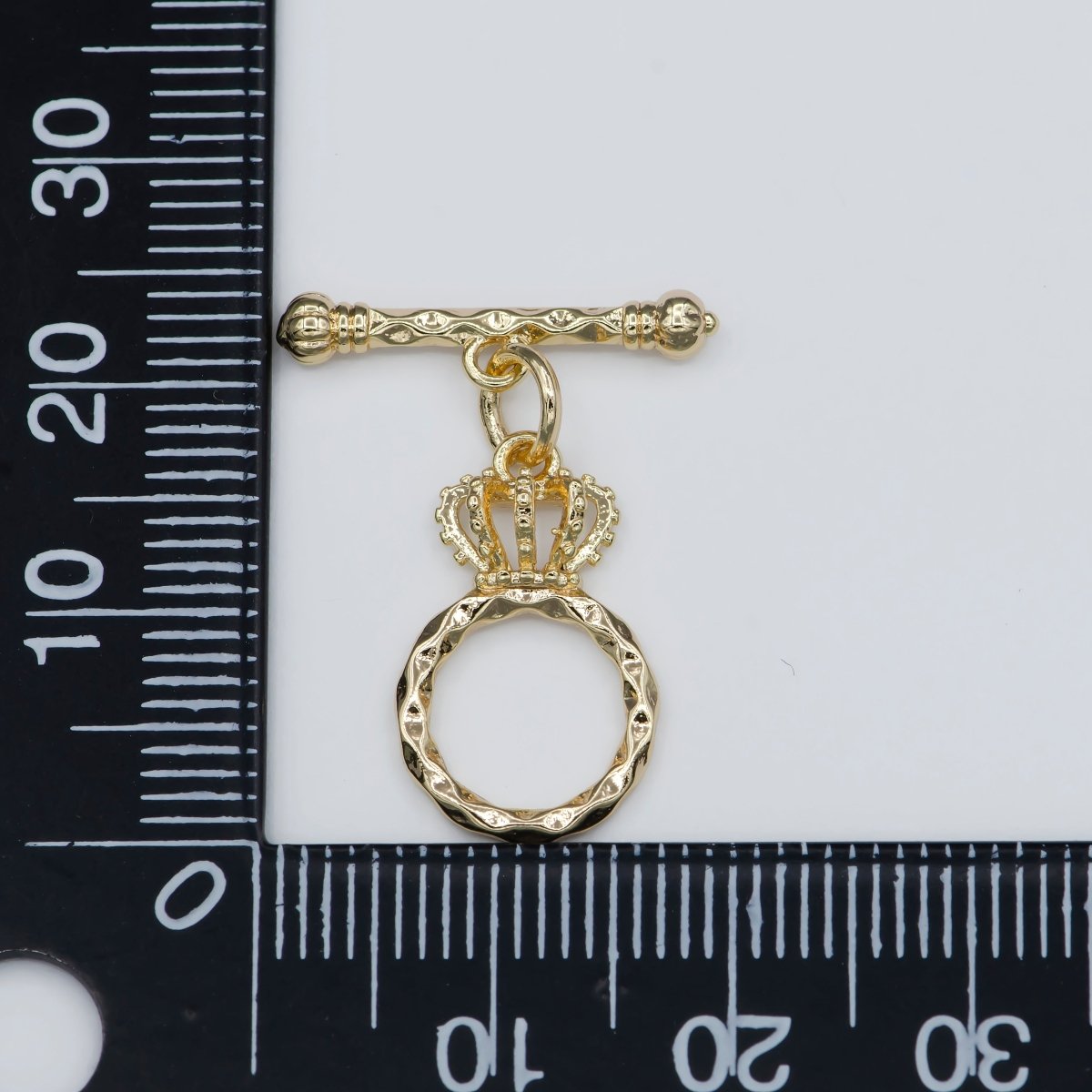 Gold Filled Crown Style Toggle Clasp For Jewelry Making DIY Necklace Bracelet Anklet L-312 - DLUXCA