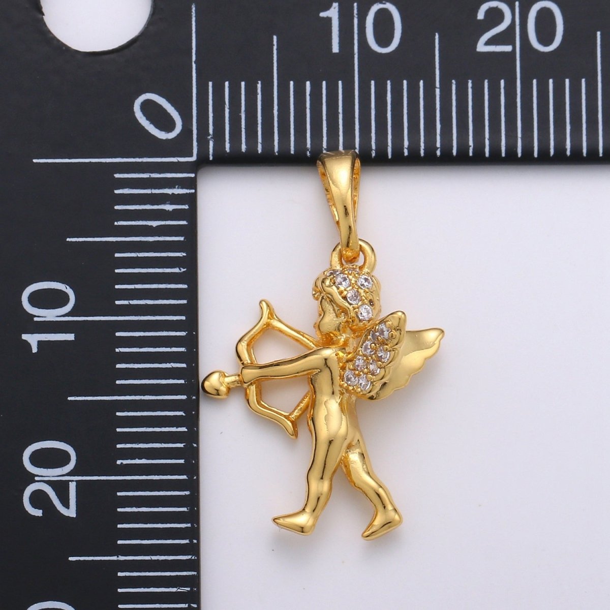 Gold Filled Cupid Pendants J-068 - DLUXCA
