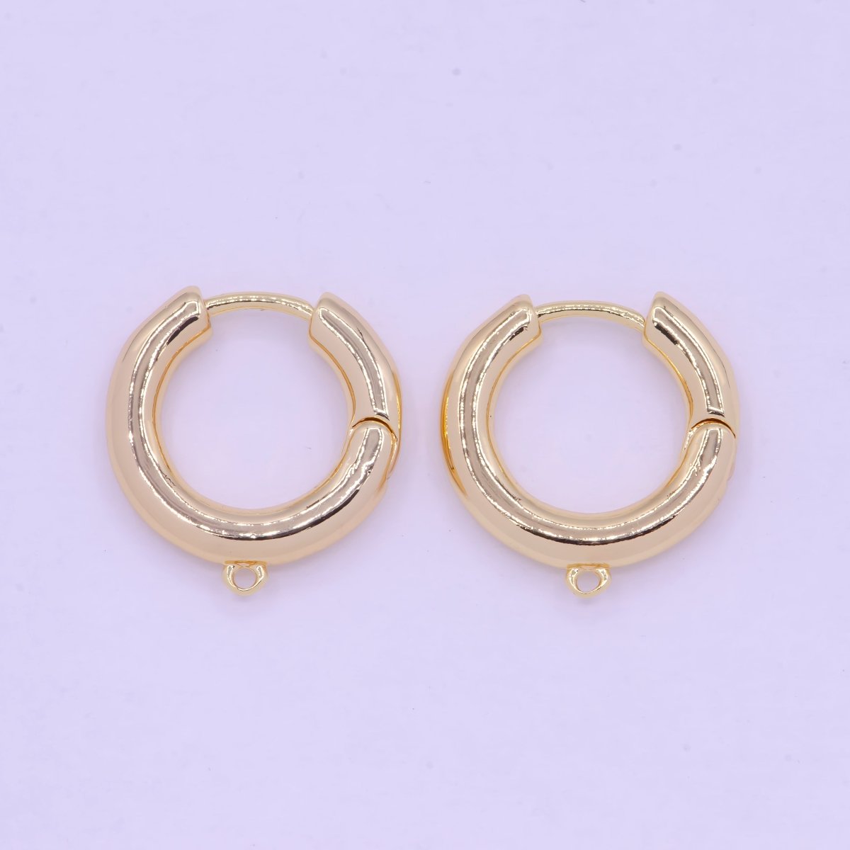 Gold Filled Earring Hoops Lever Back one touch w/ Close link Lever Hoop earring Nickel free Lead Free for Earring Charm Making Findings L-846 - DLUXCA