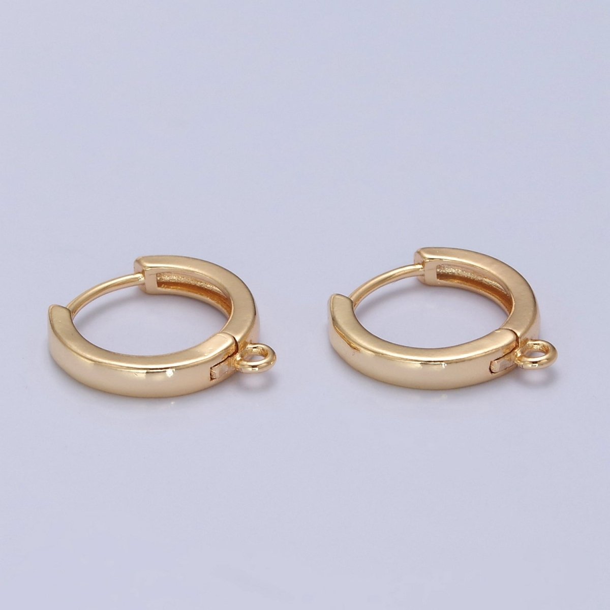 Gold Filled Earring Hoops Lever Back one touch w/ open link Lever Hoop earring Nickel free Lead Free for Earring Charm Making Findings L-675 - DLUXCA