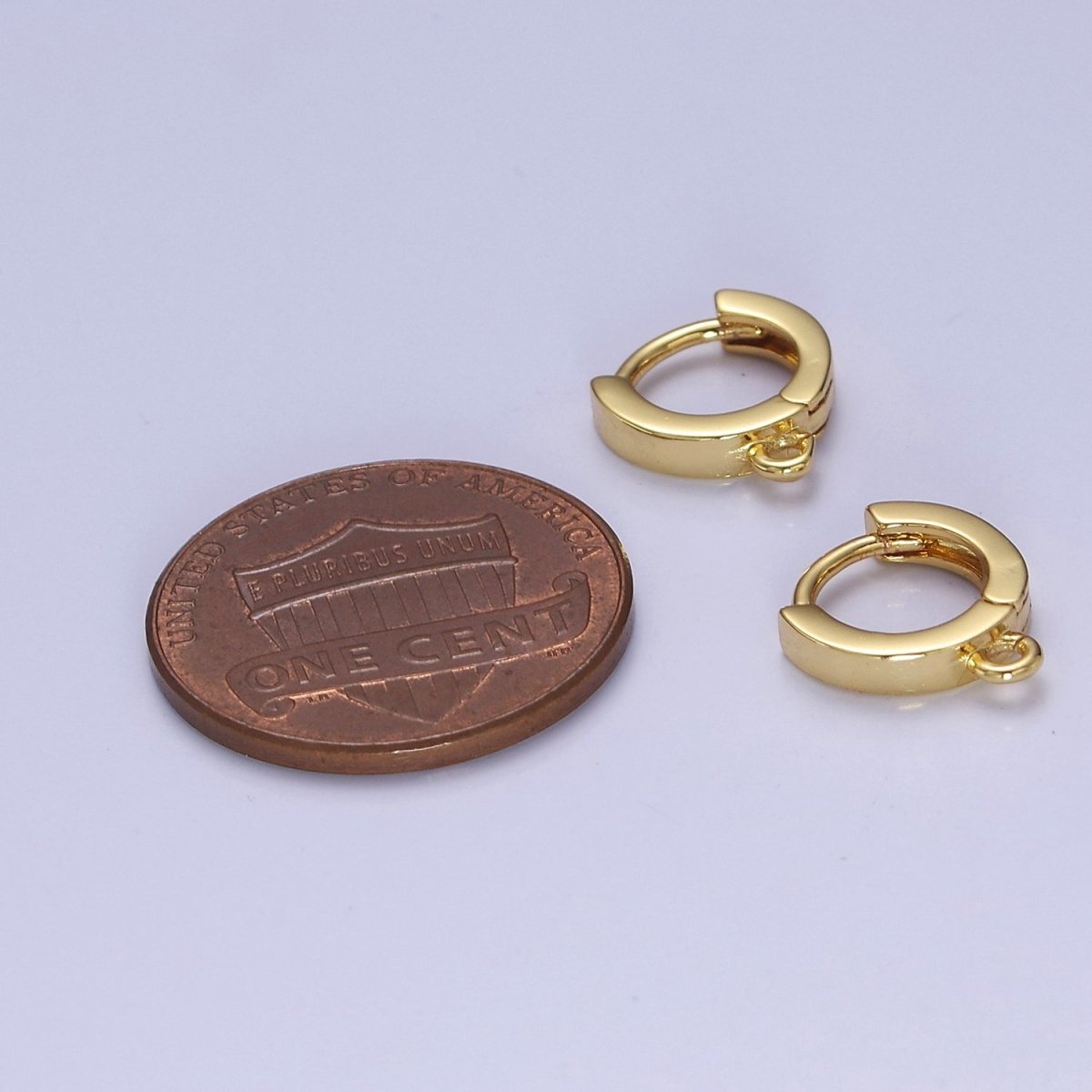 Gold Filled Earring Hoops Lever Back one touch w/ open link Lever Hoop earring Nickel free Lead Free for Earring Charm Making Findings L-734 - DLUXCA