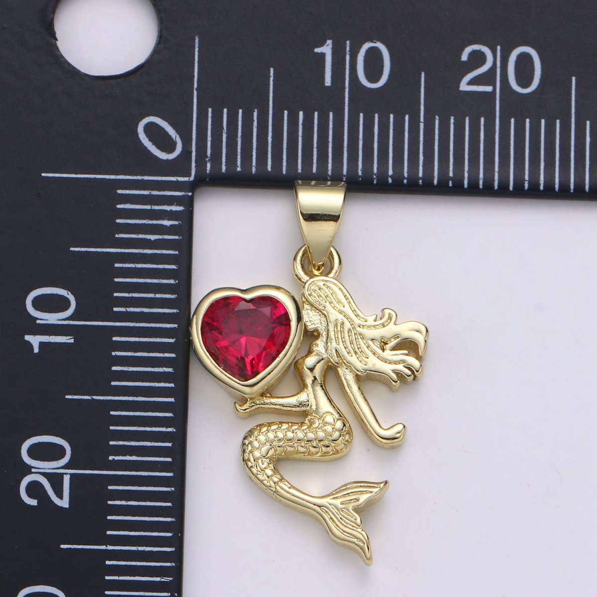 Gold Filled Heart Mermaid Pendants H-285 H-286 - DLUXCA