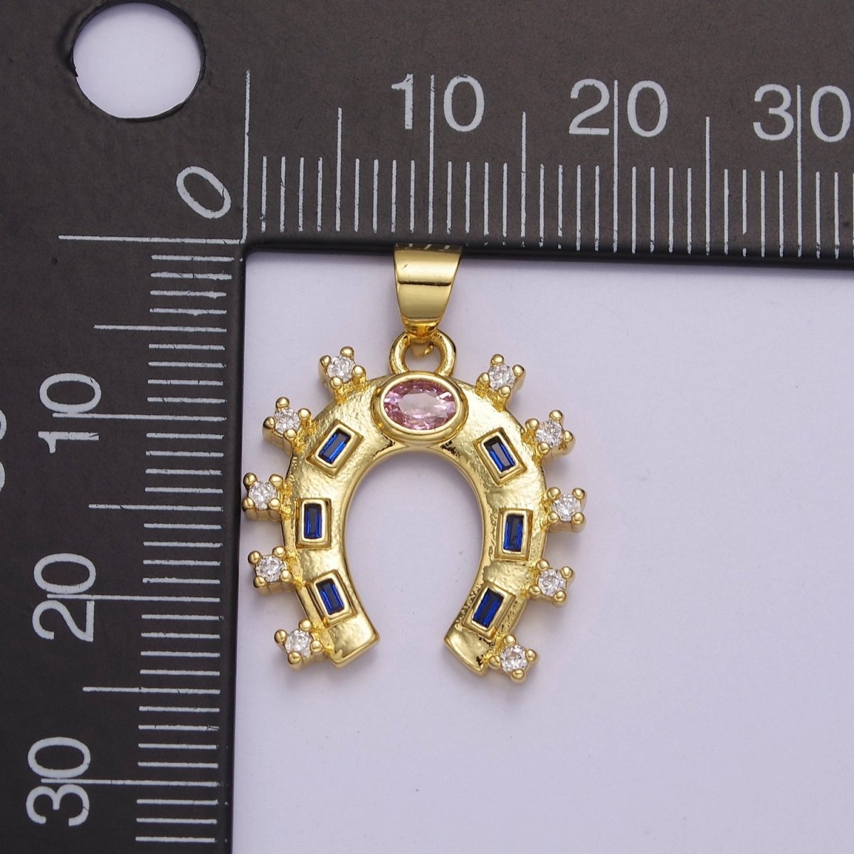 Gold Filled Horseshoe Charm Luck Horseshoe Pendant Necklace Bracelet Mini Horseshoe Pendant Lucky Jewelry Inspired J-427 - DLUXCA