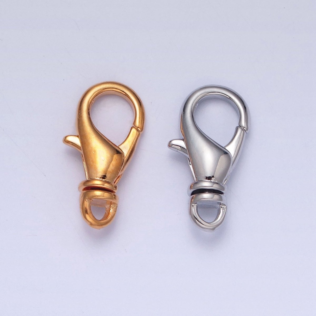 Gold Filled Jewelry Findings Closure Lobster Clasps in Gold & Silver L-826 L-827 L-828 - DLUXCA