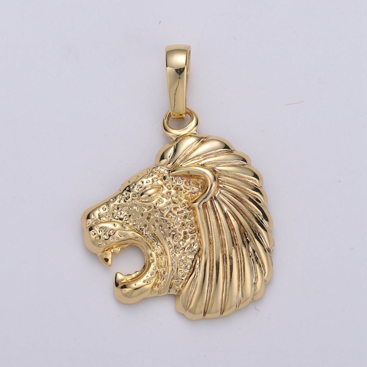 Gold Filled Lion Pendants J-119 - DLUXCA
