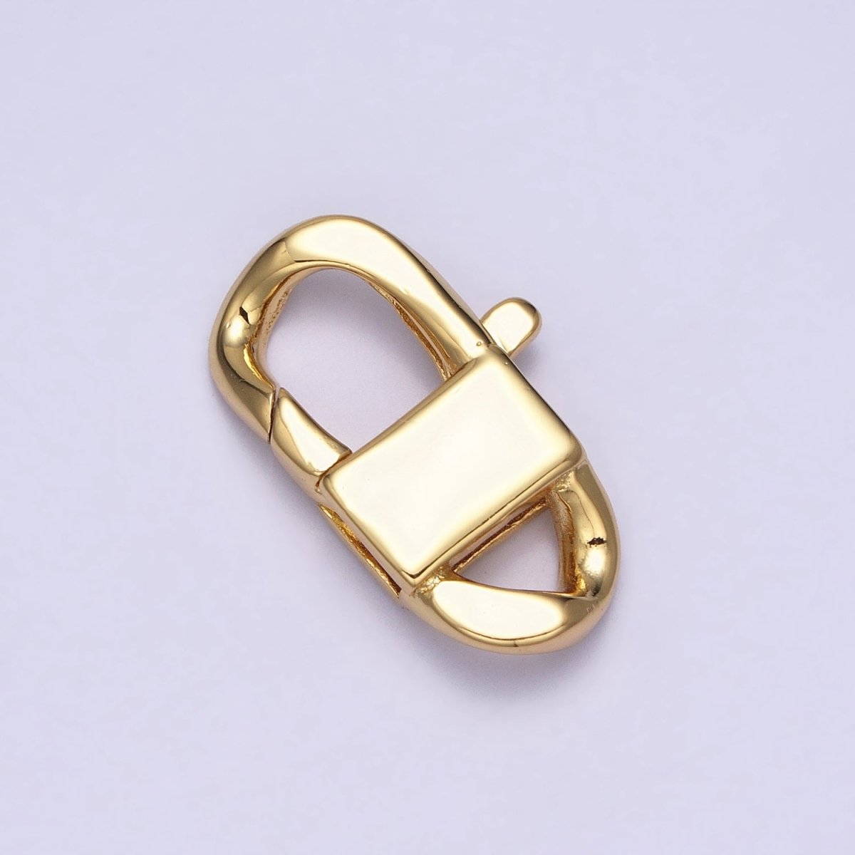 Gold Filled Lobster Clasp with Closed Rings Silver Rectangle Trigger Clasps For Bracelet Jewelry Making Supplies Z-190 Z-191 - DLUXCA