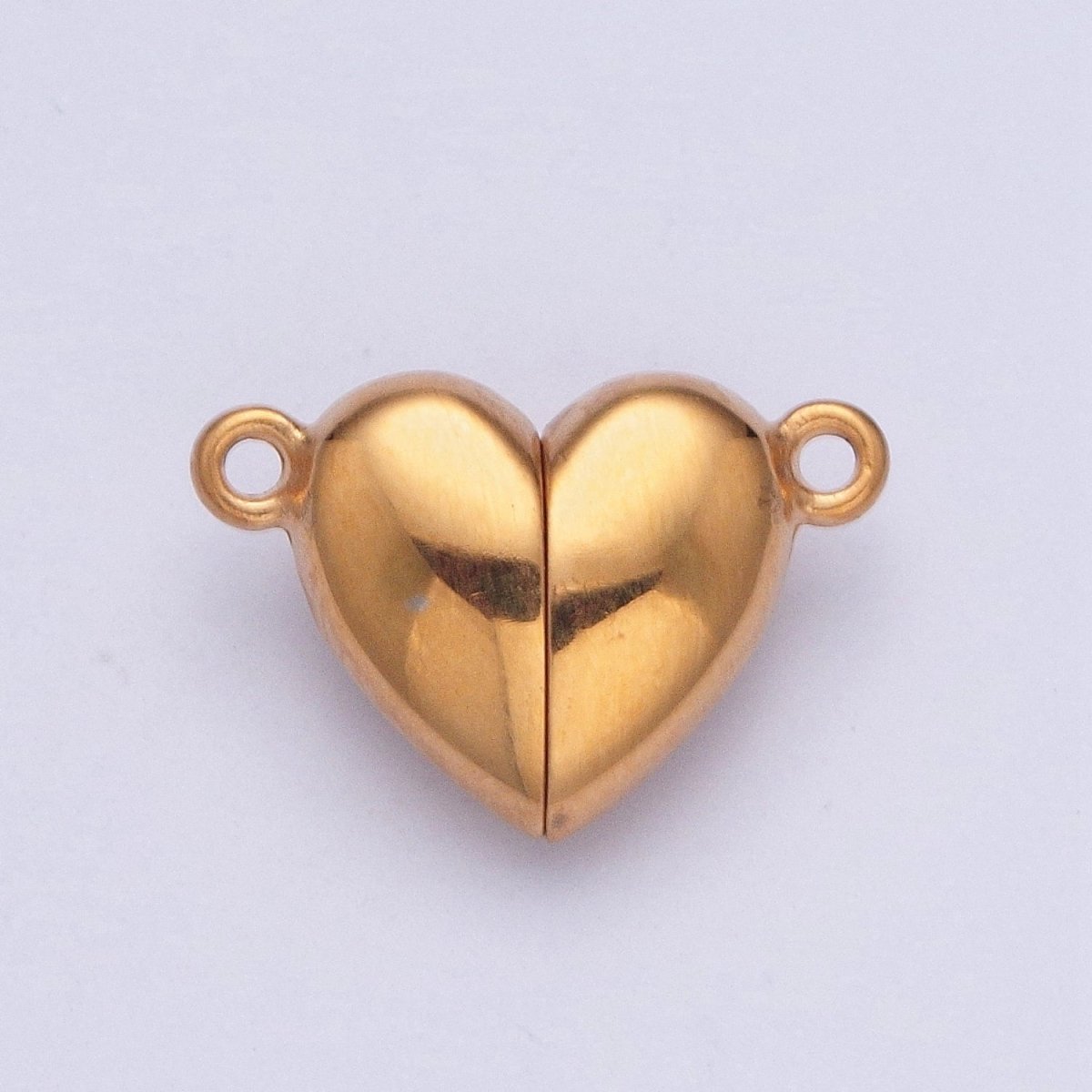 Gold Filled Magnetic Heart Connector Closure in Gold & Silver G-096 G-097 - DLUXCA