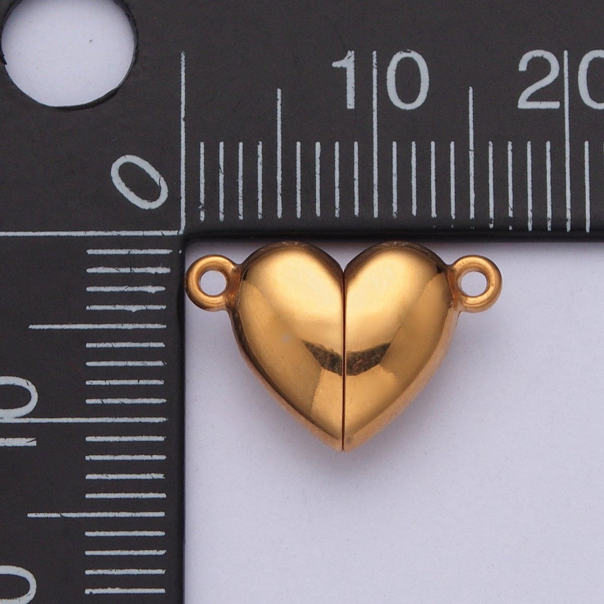 Gold Filled Magnetic Heart Connector Closure in Gold & Silver G-096 G-097 - DLUXCA