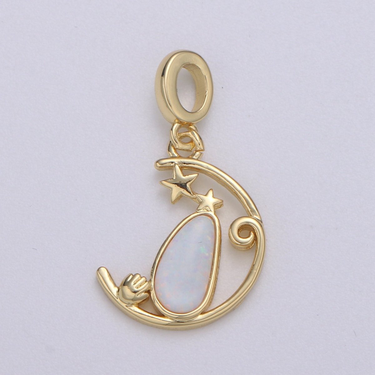 Gold Filled Moon and Star Pendants H-608 H-612 - DLUXCA