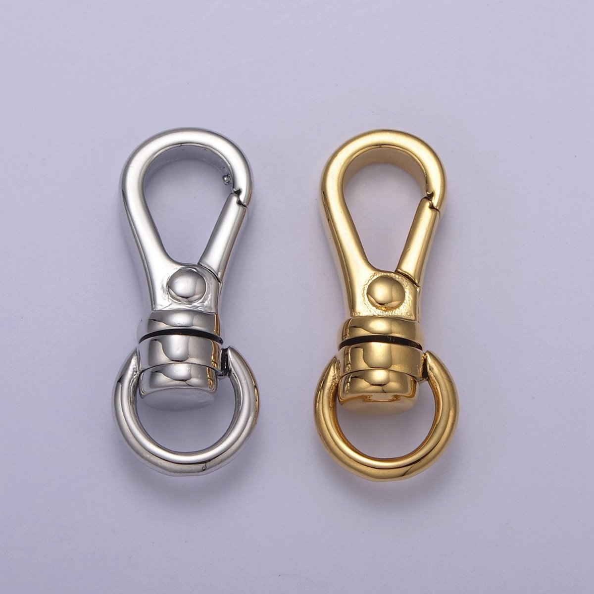 Gold Filled Push In Clasp, Plain Lobster Clasp, Enhancer Link to Charms, 25X10mm L-662 L-663 - DLUXCA