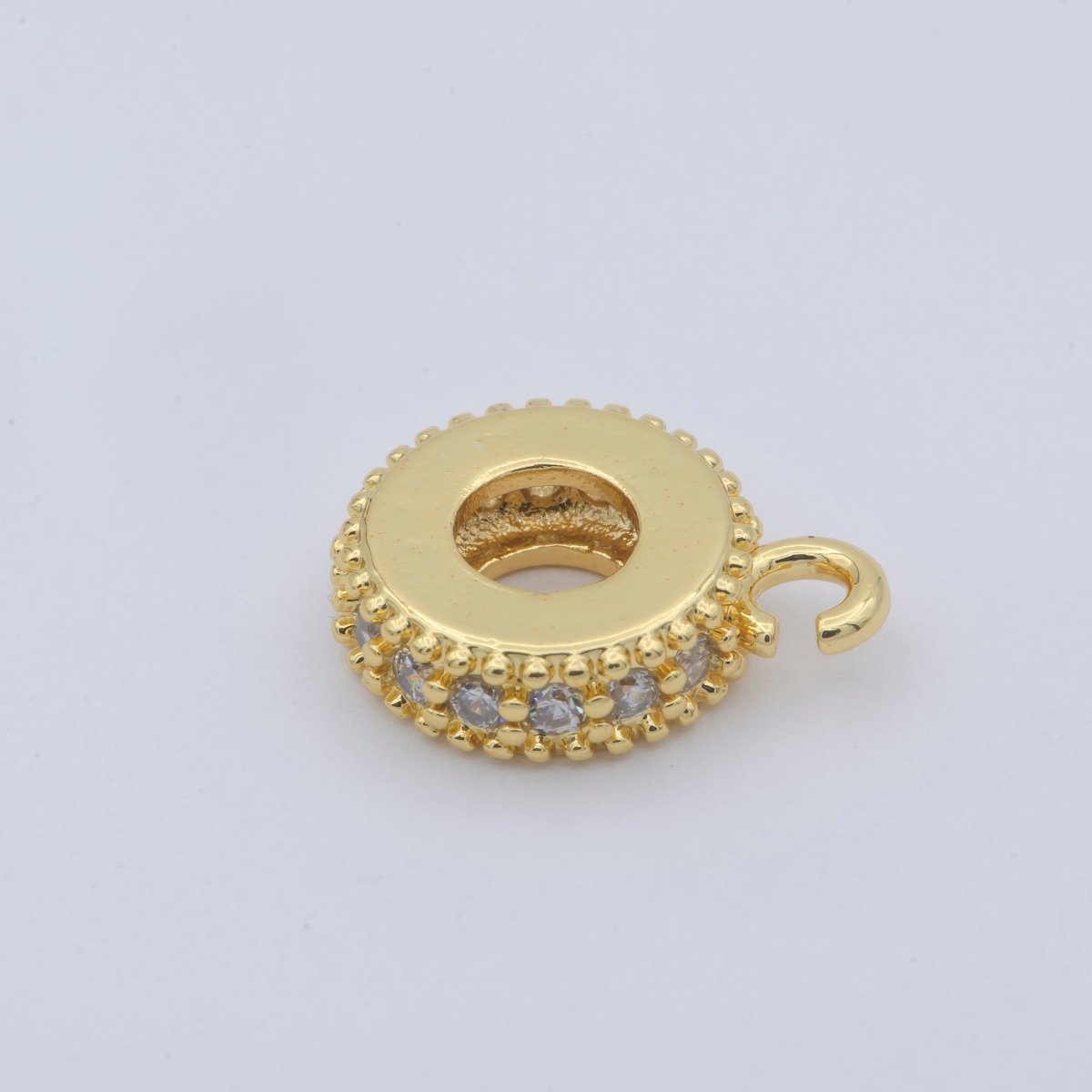Gold Filled Round Ring Charm M-363 - DLUXCA