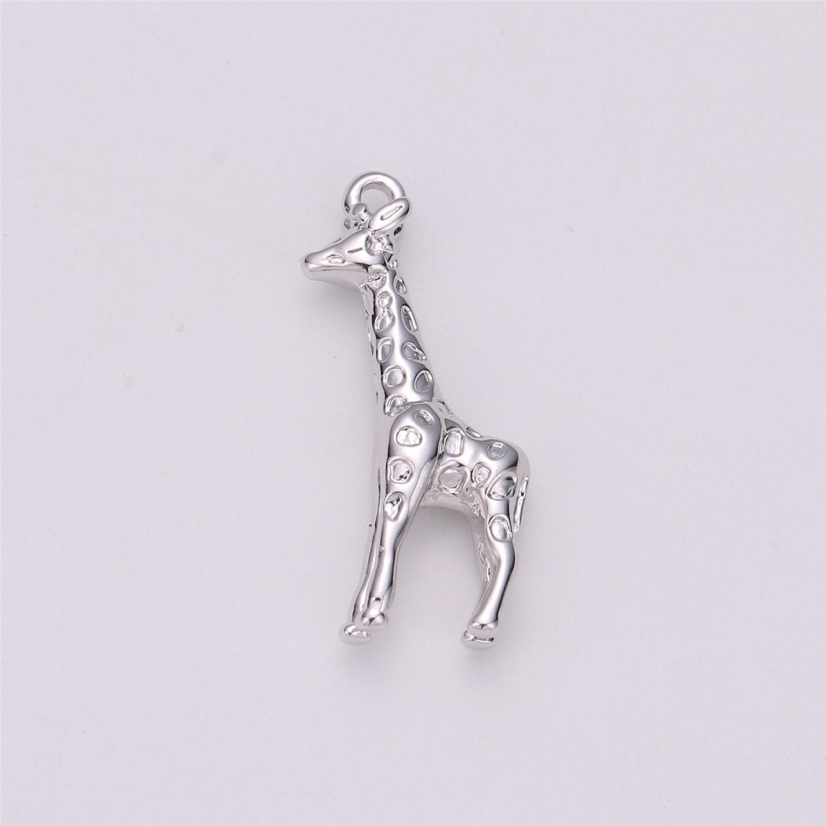 Gold Filled Safari Animal 3D Giraffe Charm in Gold & Silver | C-721 C-525 - DLUXCA