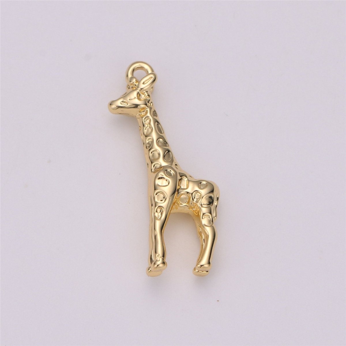 Gold Filled Safari Animal 3D Giraffe Charm in Gold & Silver | C-721 C-525 - DLUXCA