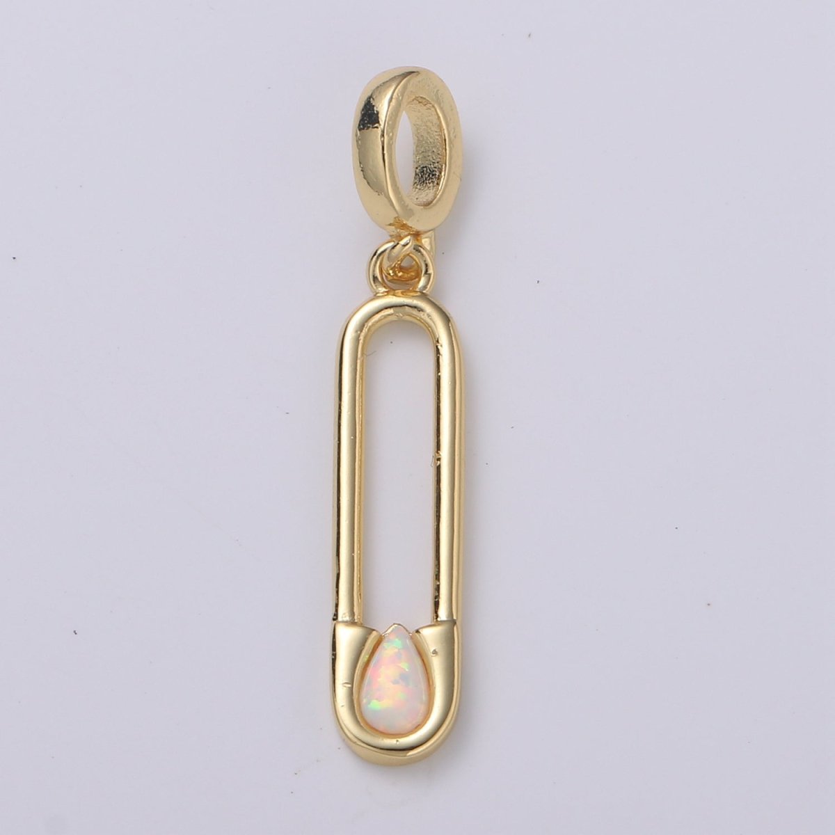 Gold Filled Safety Pins Pendants H-511 H-513 - DLUXCA