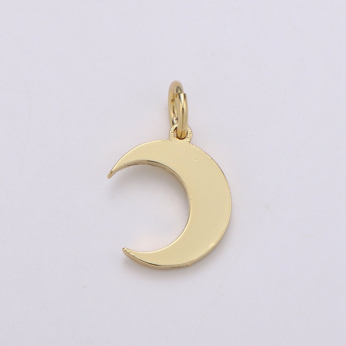 Gold Filled Simple Moon Charm D-779 - DLUXCA