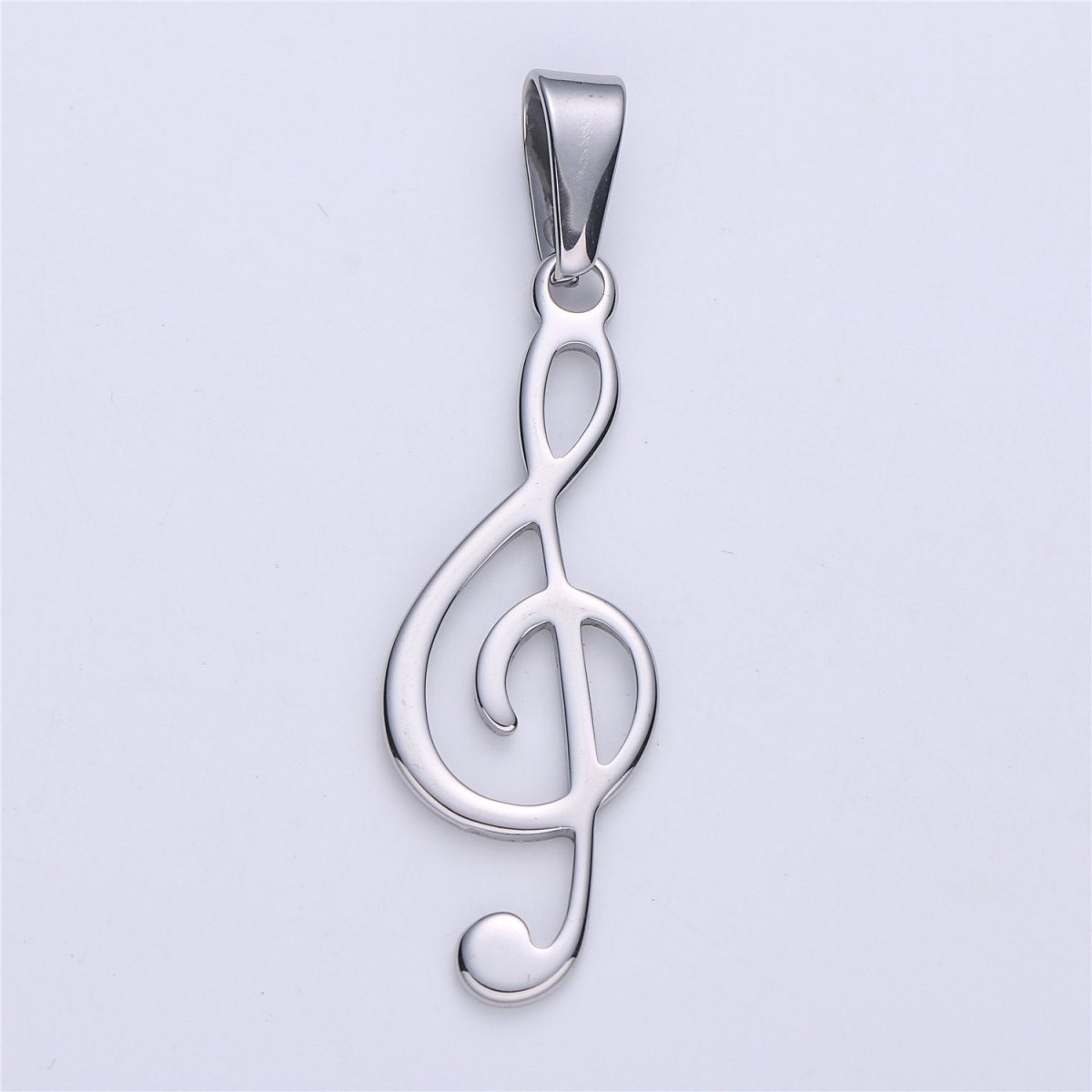 Gold Filled Stainless Steel Musical Note Pendant, Note Charm Music Lovers Gift Jewelry Silver Note Charm for Necklace Bracelet Making J-669 - DLUXCA