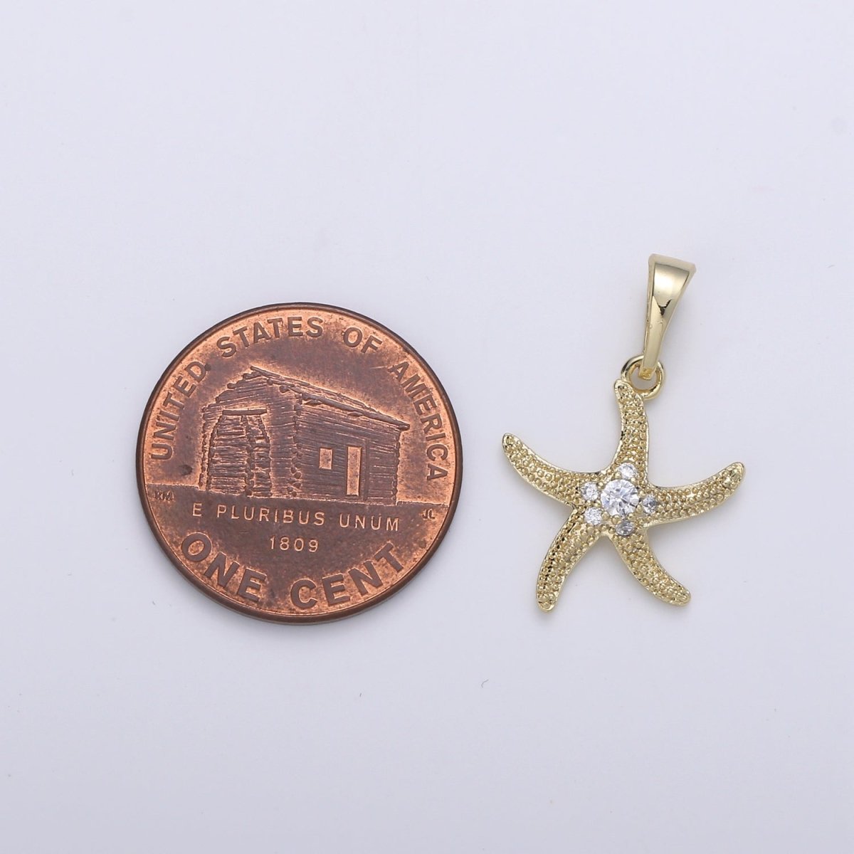 Gold Filled Starfish Pendants J-091 - DLUXCA