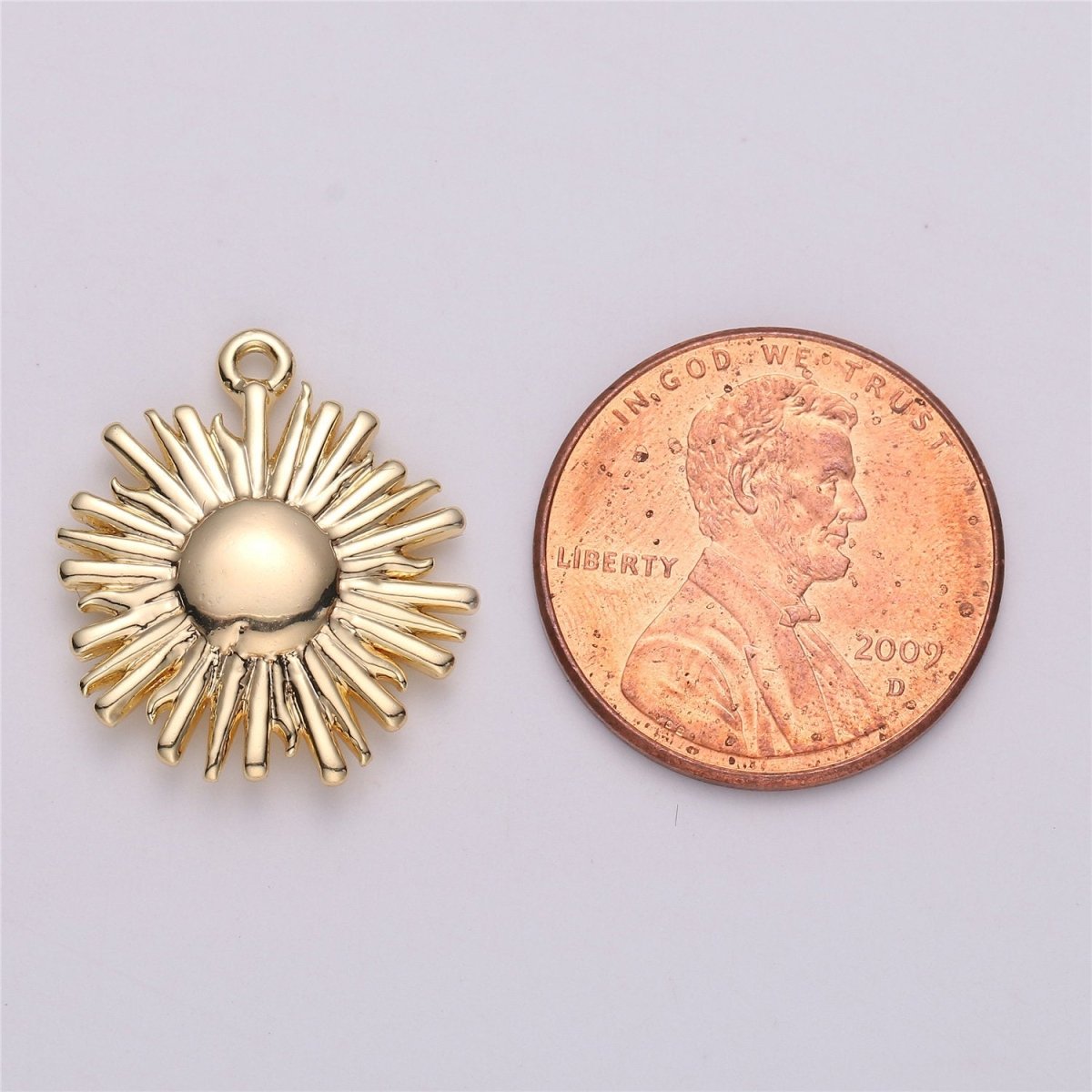 Gold Filled Sunshine Charm / Dainty Sun Charm / Sunburst Pendant / You Are My Sunshine / Celestial Sun Charm for Bracelet Necklace EarringC-537 - DLUXCA