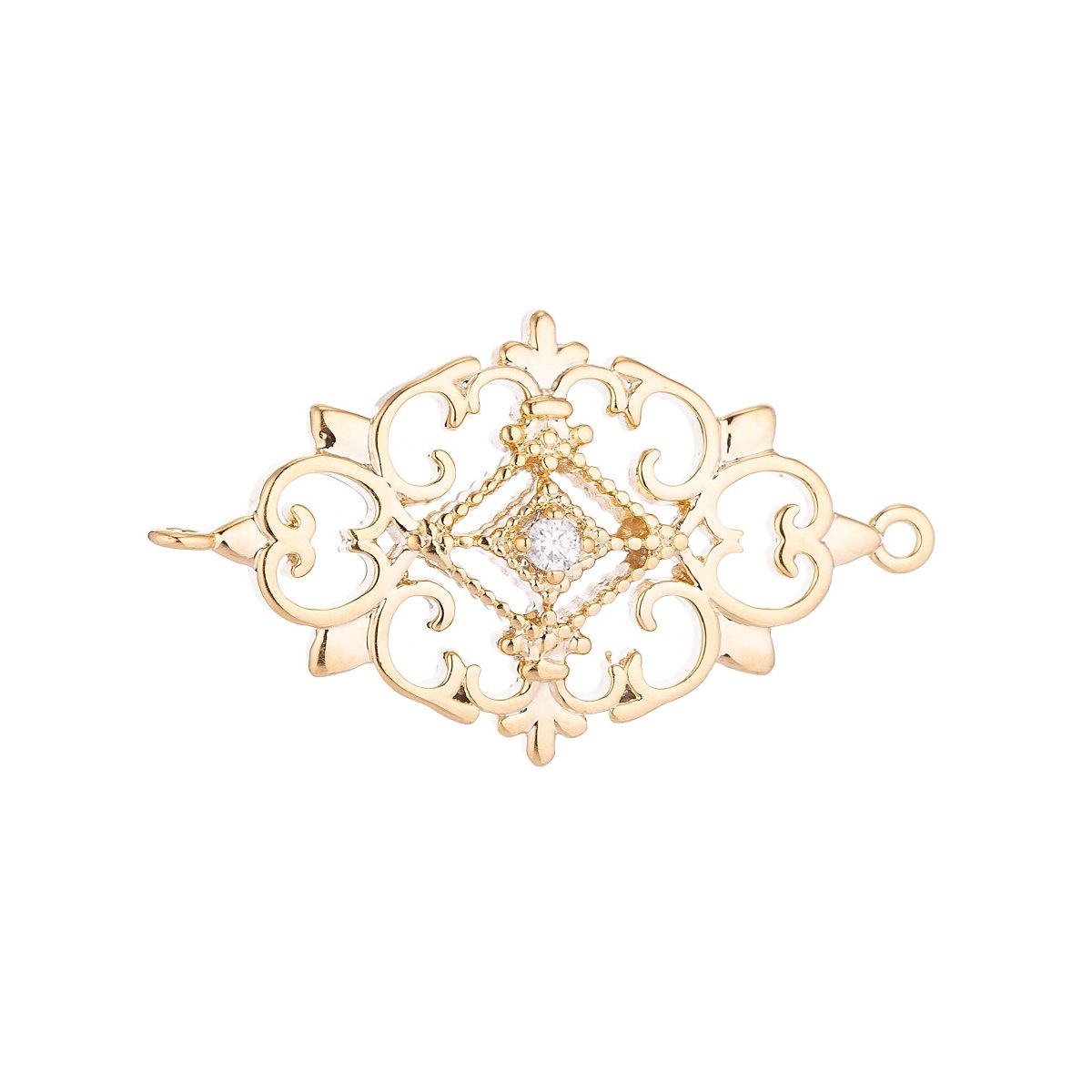 Gold Filled Vintage Style Connector - F-002 - DLUXCA