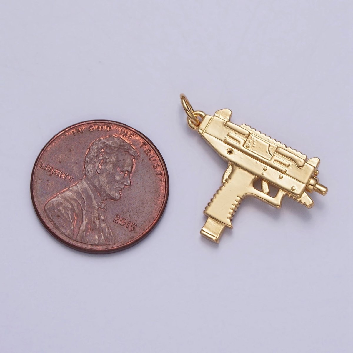 Gold Hot Glue Gun Arts And Craft Tool Charm | X-143 - DLUXCA