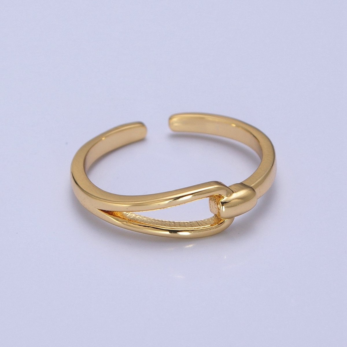 Gold Knot Ring, Love Knot Ring, Promise Ring, Gold Filled Ring O-2135 - DLUXCA
