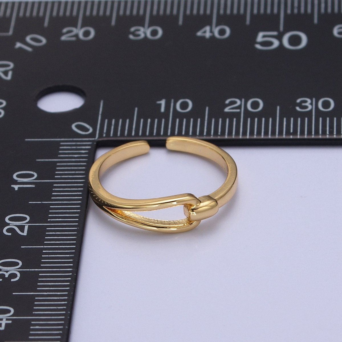 Gold Knot Ring, Love Knot Ring, Promise Ring, Gold Filled Ring O-2135 - DLUXCA