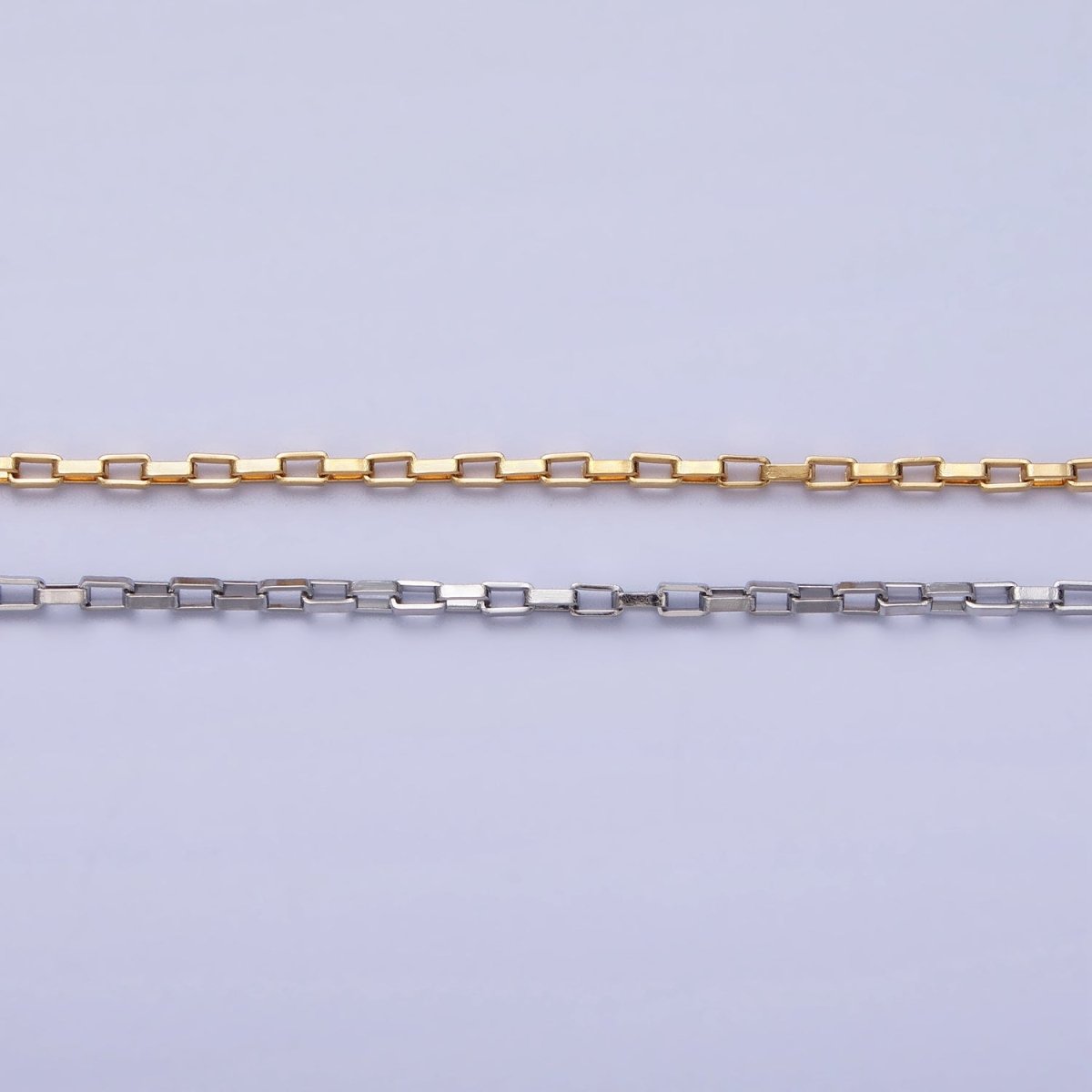 Gold Link Chain Paperclip Chain Necklace Dainty Stainless Steel Link Chain 17.7 inch Jewelry Making | WA-1696 WA-1697 Clearance Pricing - DLUXCA