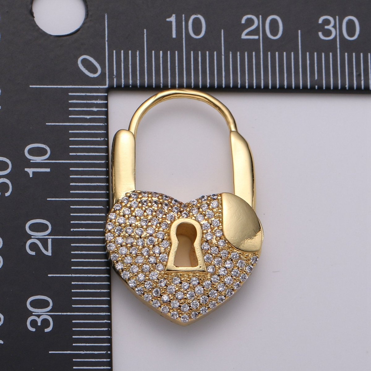 Gold lock hoops, padlock earrings, gold huggies, padlock hoops, gold earrings, Cz gold, pave earrings, cz huggies Micro Pave Lock, K-901 K-902 - DLUXCA