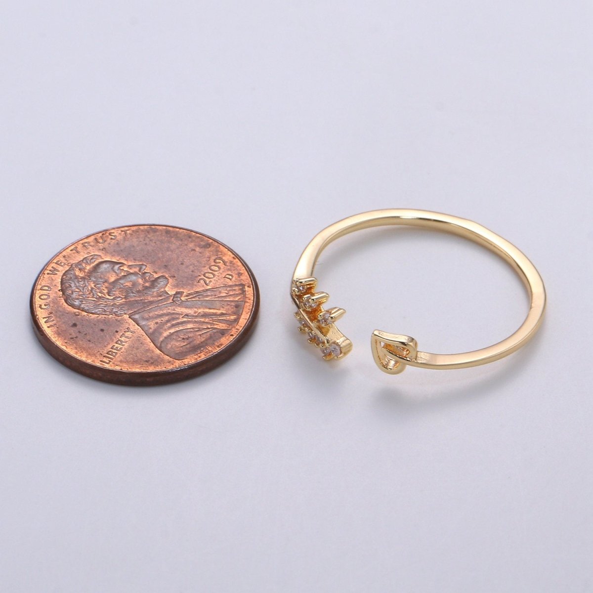 Gold Olive Ring, Minimalist Ring, Tree Branch Open Ring, Stackable Ring Thin Gold Ring Olive Branch Ring adjustable ring R-074 - DLUXCA