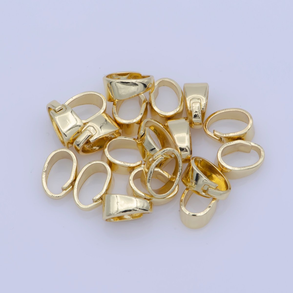 Gold Open Jump Rings Gold Filled Pendant Hook Jewelry Supplies For DIY Jewelry Making Necklace L-396 - DLUXCA