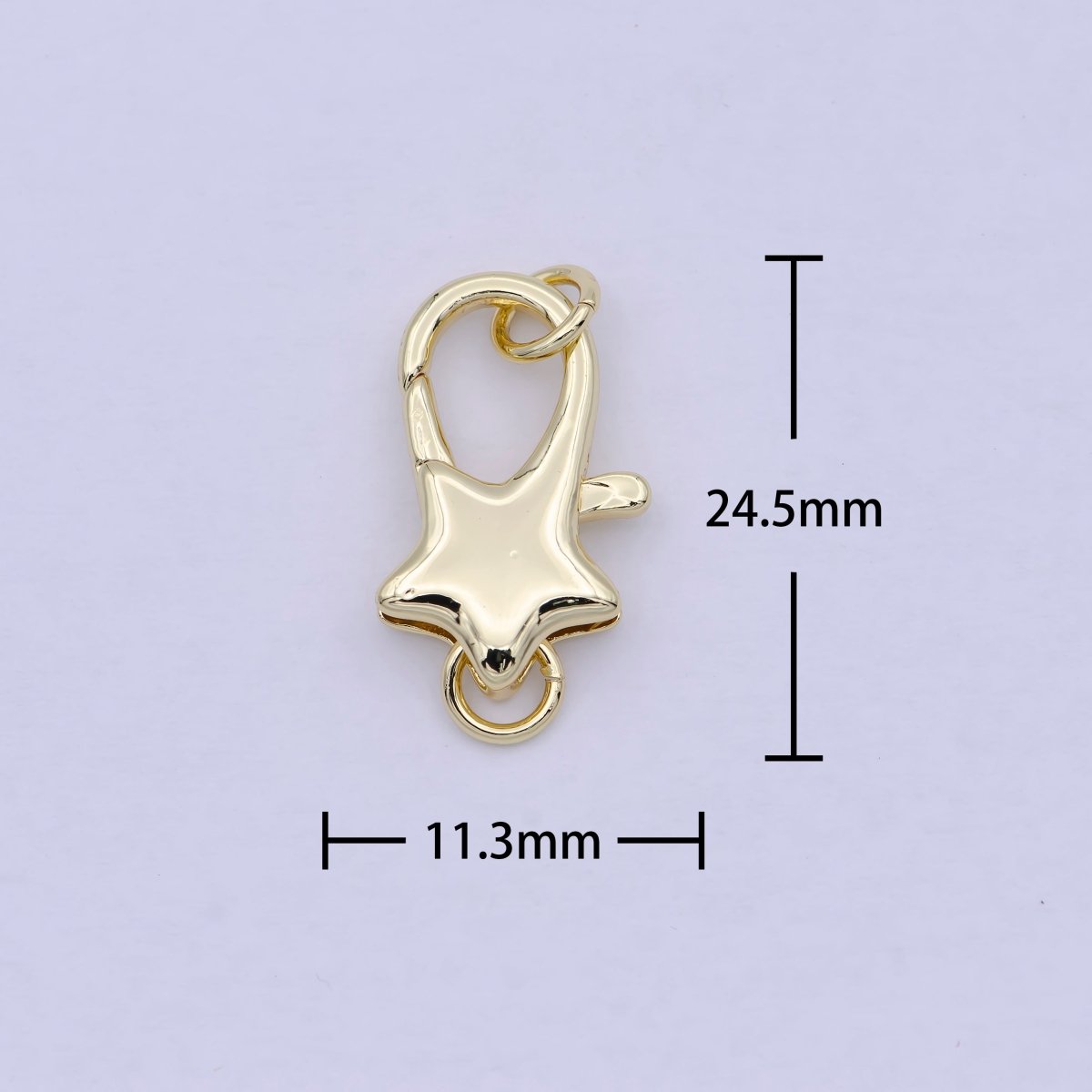 Gold Parrot Clasps Star Clasp Pendant Basic Component Lobster Clasp for Jewelry Supply K-038 - DLUXCA