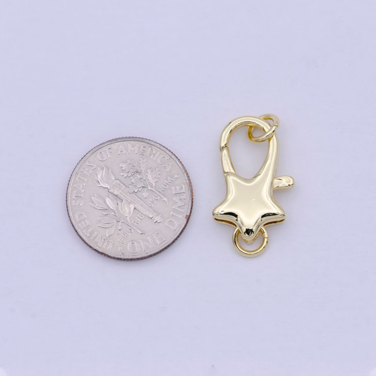 Gold Parrot Clasps Star Clasp Pendant Basic Component Lobster Clasp for Jewelry Supply K-038 - DLUXCA