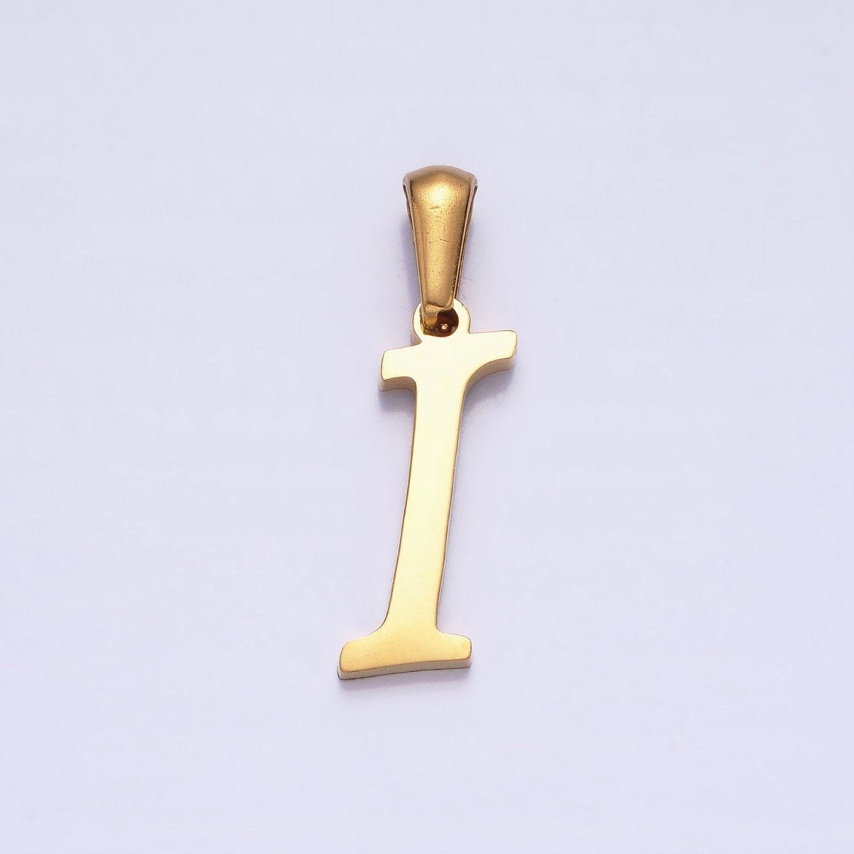 Gold Plated Stainless Steel Letter Charms, initial alphabet pendant DIY jewelry letter charms for personalized jewelry making AD149 - AD174 - DLUXCA