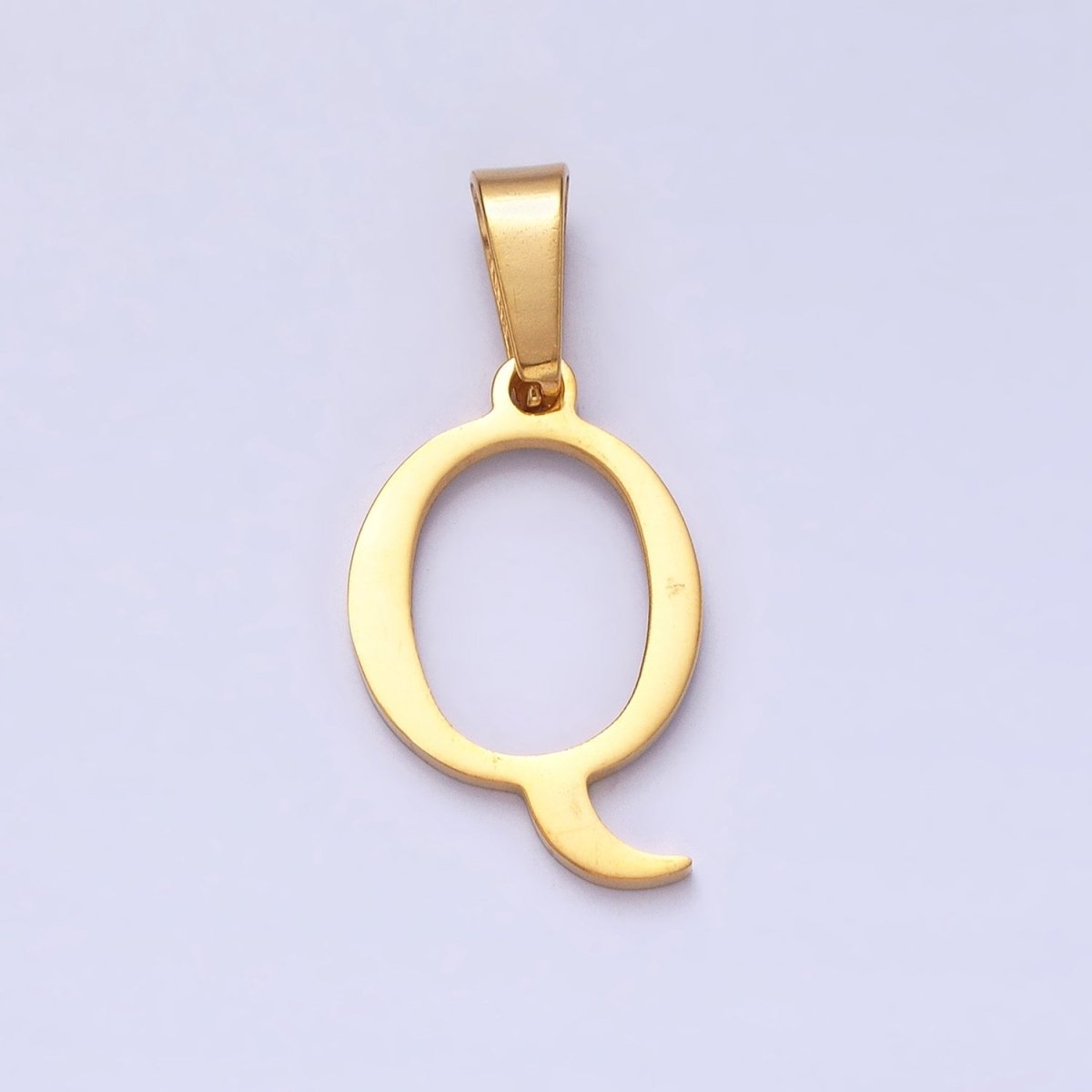 Gold Plated Stainless Steel Letter Charms, initial alphabet pendant DIY jewelry letter charms for personalized jewelry making AD149 - AD174 - DLUXCA