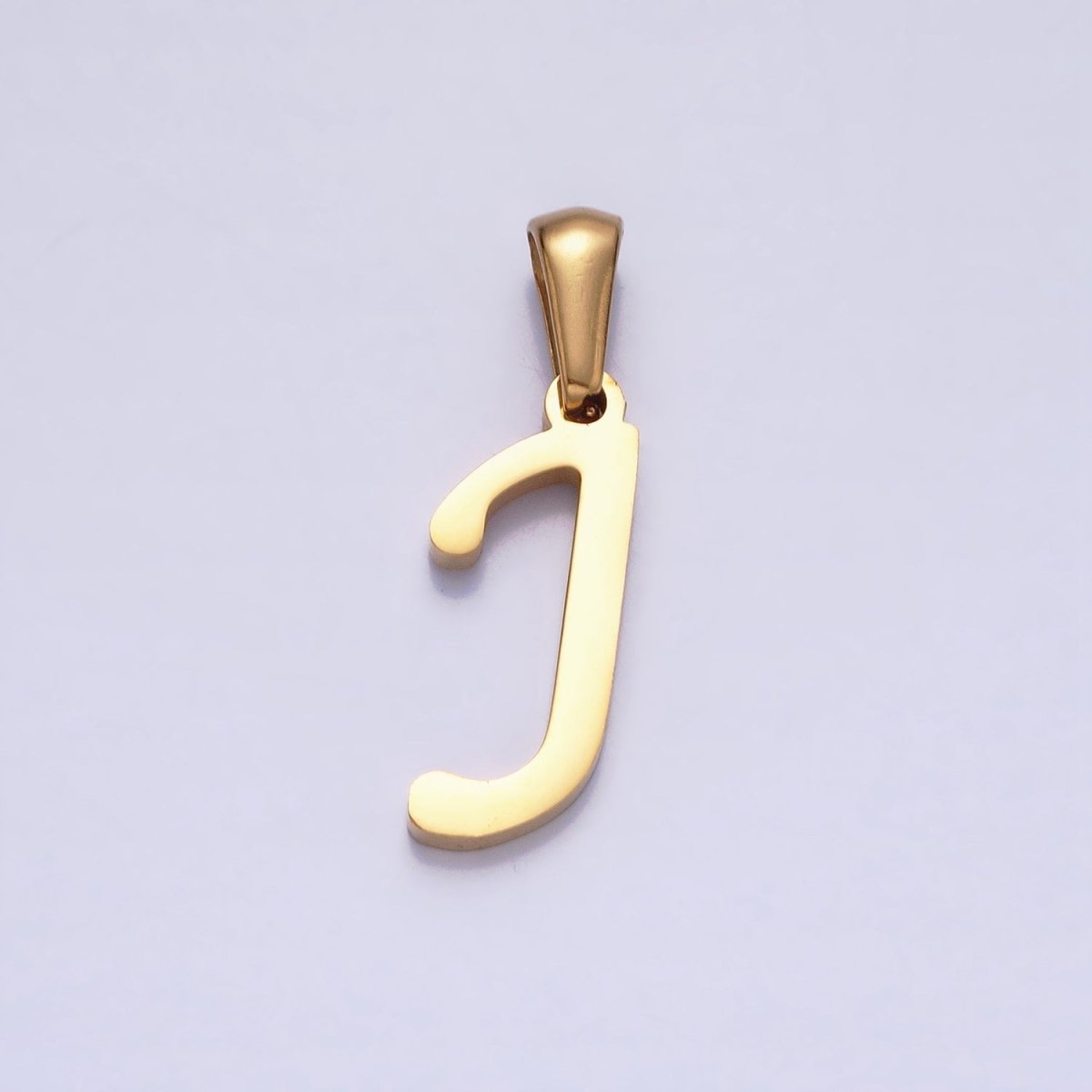 Gold Plated Stainless Steel Letter Charms, initial alphabet pendant DIY jewelry letter charms for personalized jewelry making AD149 - AD174 - DLUXCA