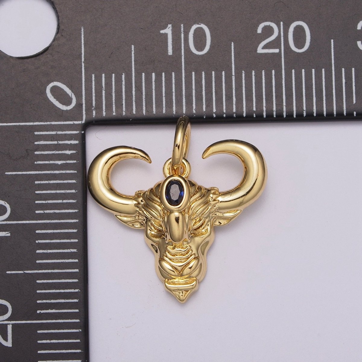 Gold Ram Head Pendant, Ram Men Pendant, Silver Ram Pendant, Aries Silver Pendant Animal Men Charm Necklace M-868 M-869 - DLUXCA