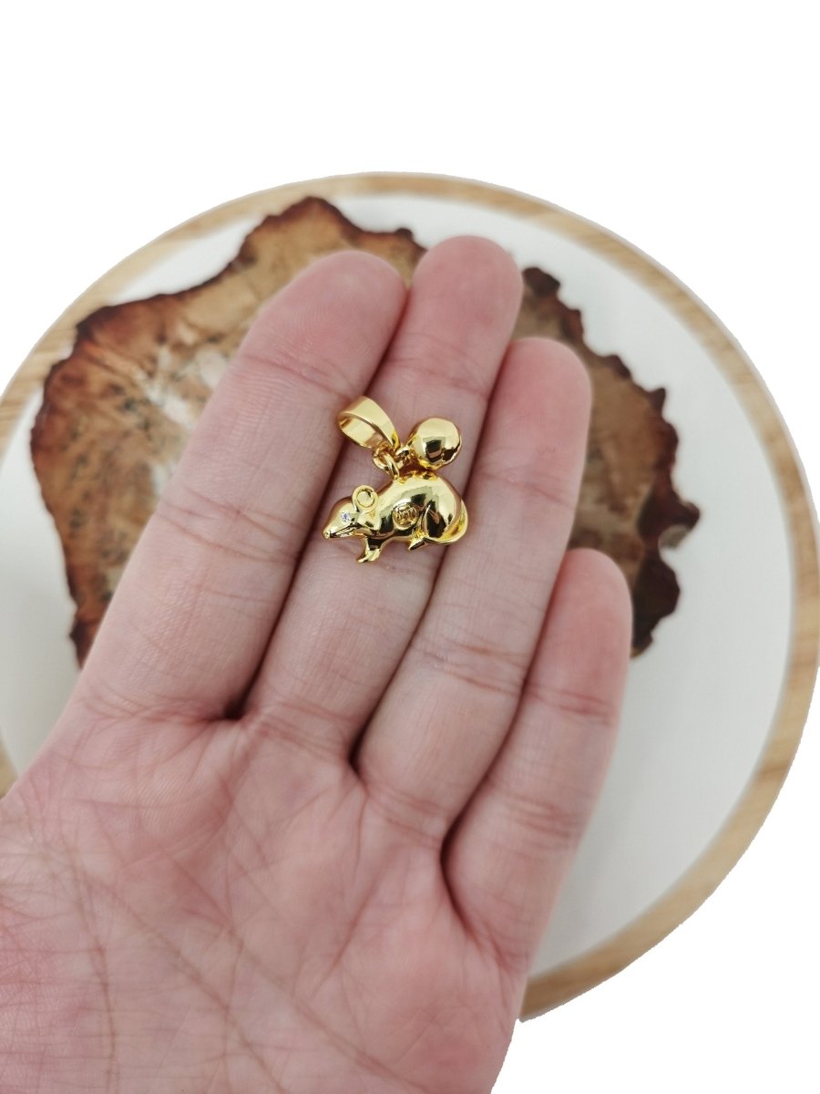 Gold Rat Chinese Zodiac Year of the Rat 24k
