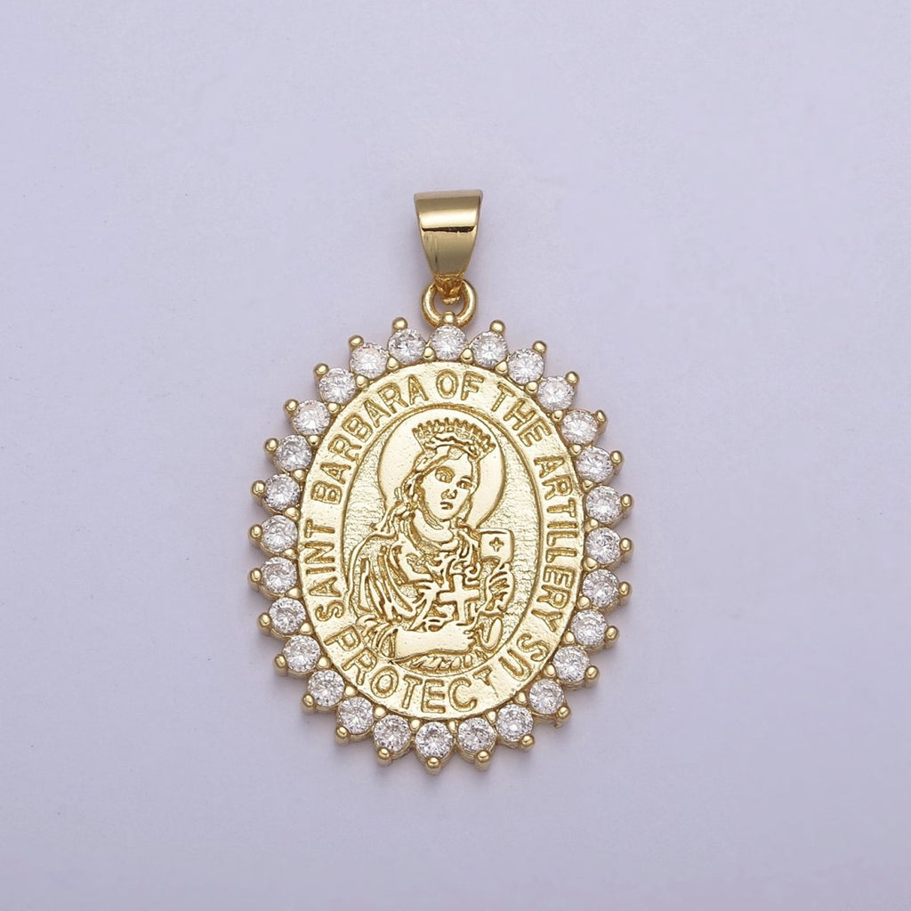 St. Barbara Pendant Necklace