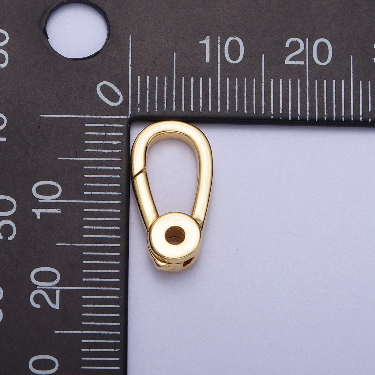 Gold / Silver Push Gate Ring , Charm Enhancer Link, Jewelry Closure Wholesale Supply | K-048 K-050 - DLUXCA