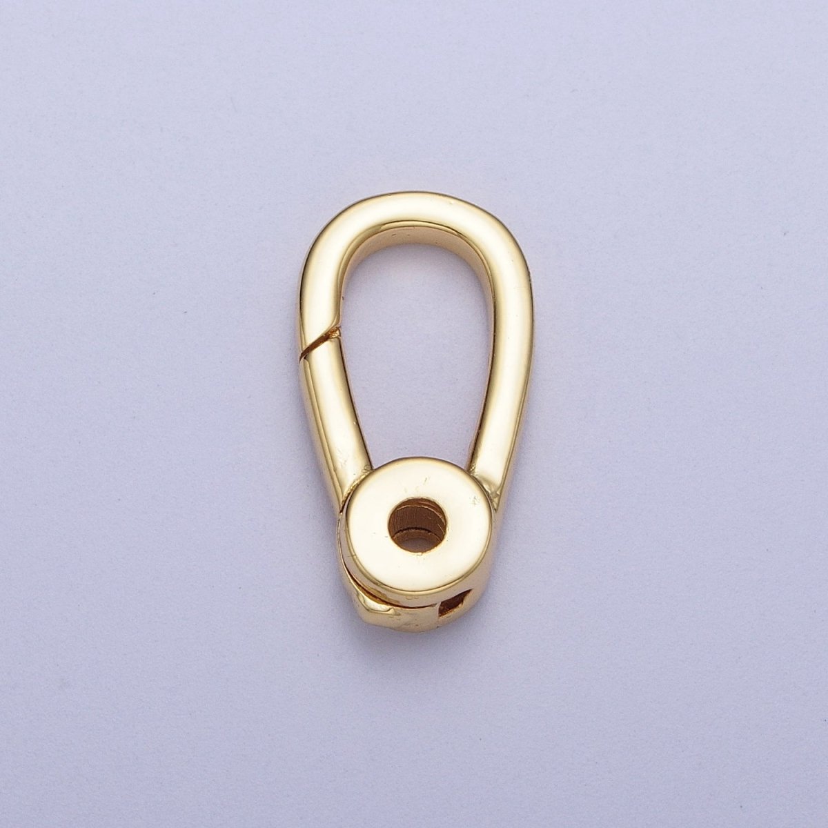 Gold / Silver Push Gate Ring , Charm Enhancer Link, Jewelry Closure Wholesale Supply | K-048 K-050 - DLUXCA