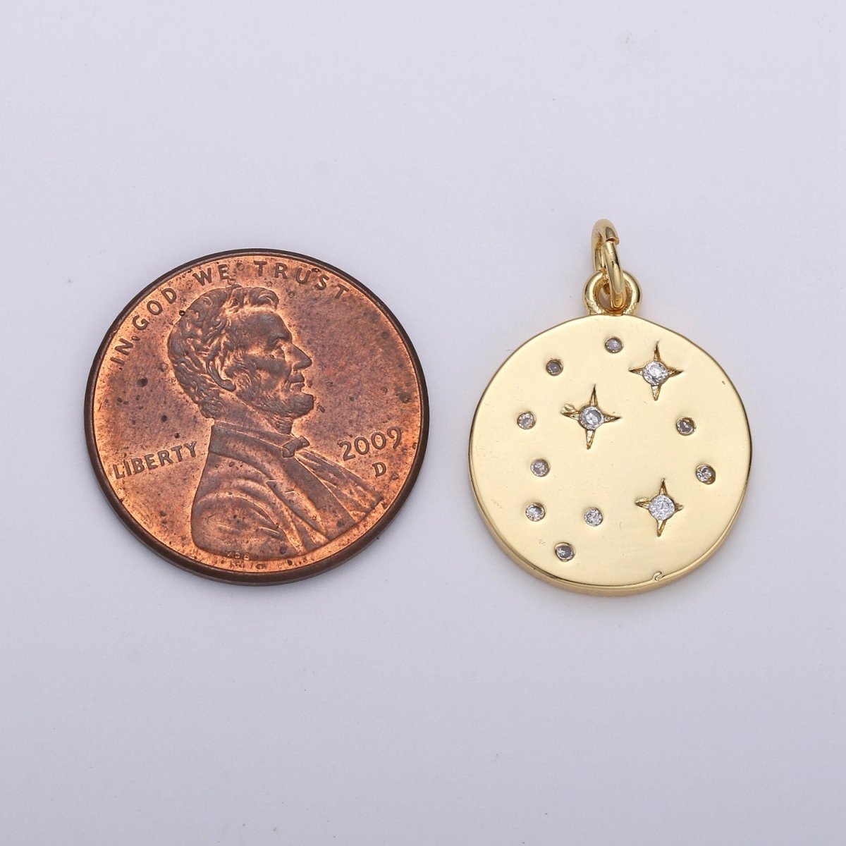 Gold Star Jewelry Gold Sky Galaxy Charm Jewelry Making Supply 24K Gold Filled Findings Silver Celestial Jewelry D-530 D-531 - DLUXCA