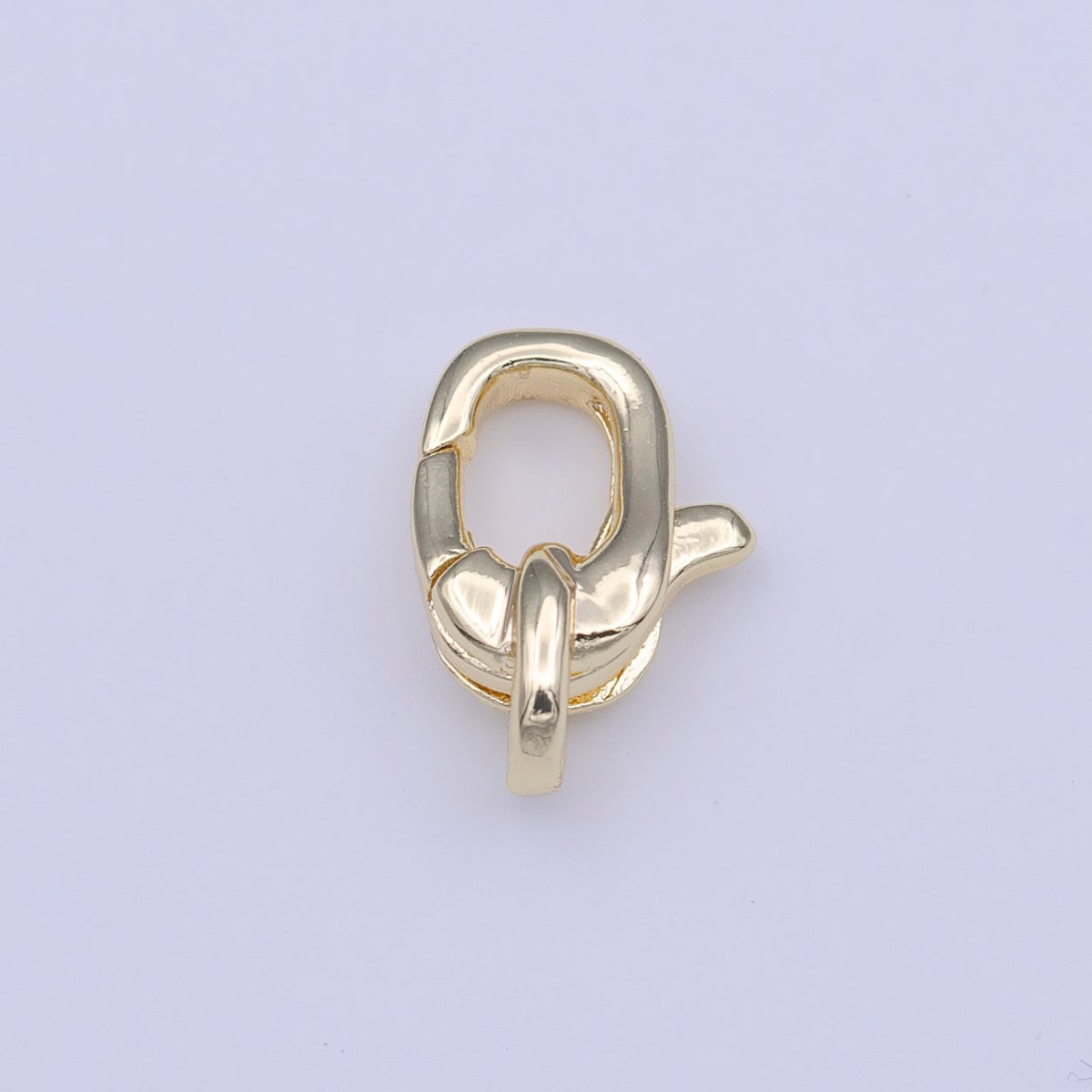 Gold Unique 11mm x 7.5mm Lobster Claw Clasps Jewelry Making Closure Supply | K-272 - DLUXCA