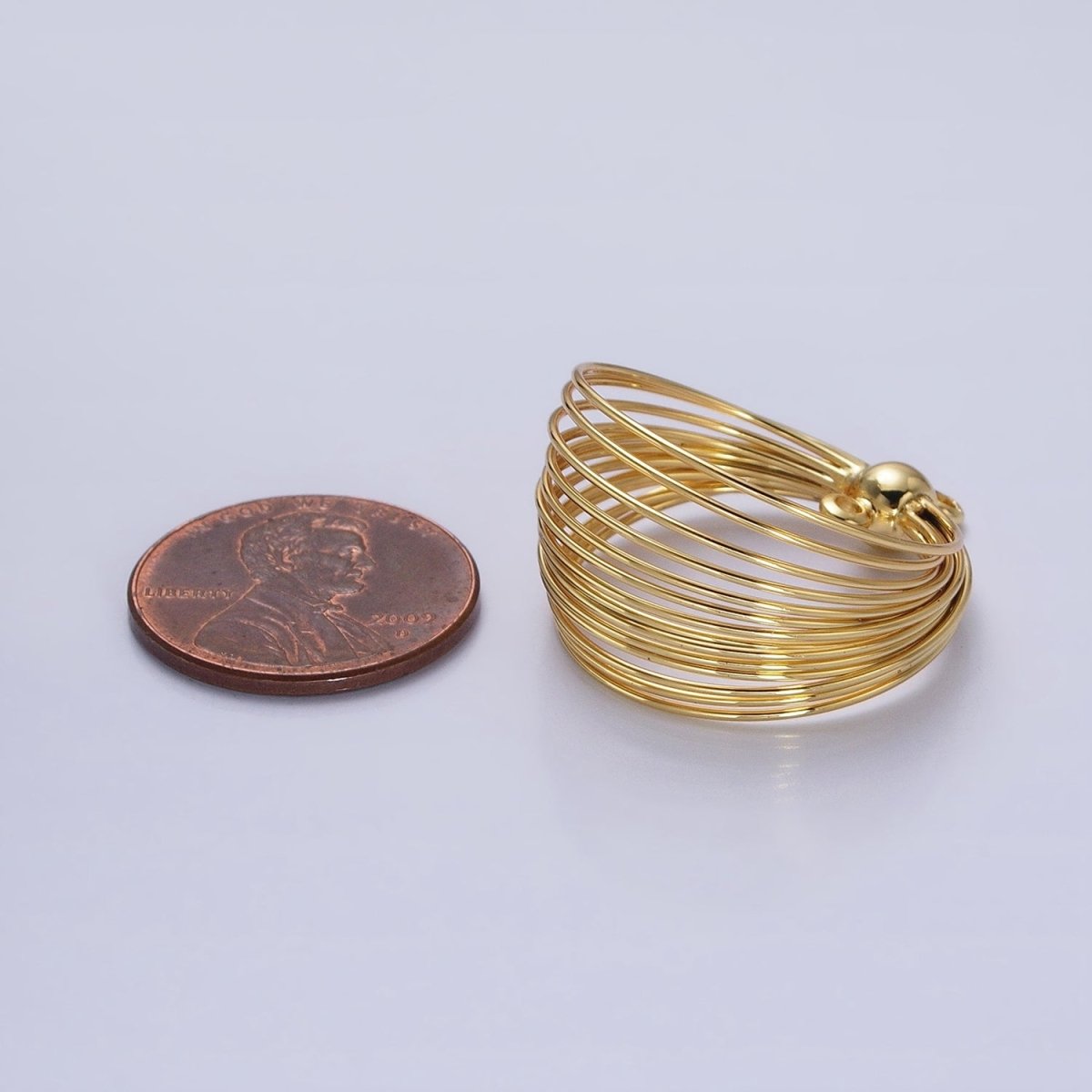 Gold Wire Round Layer Charm for Necklace Earring Component Jewelry Making Z-171 Z-172 - DLUXCA