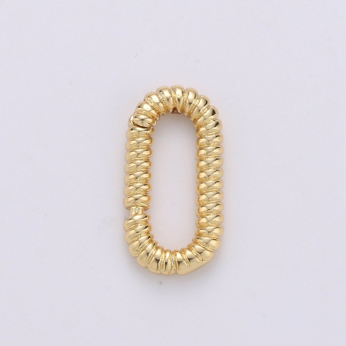 Golden Oval Gold Filled Clasp K-724 - DLUXCA