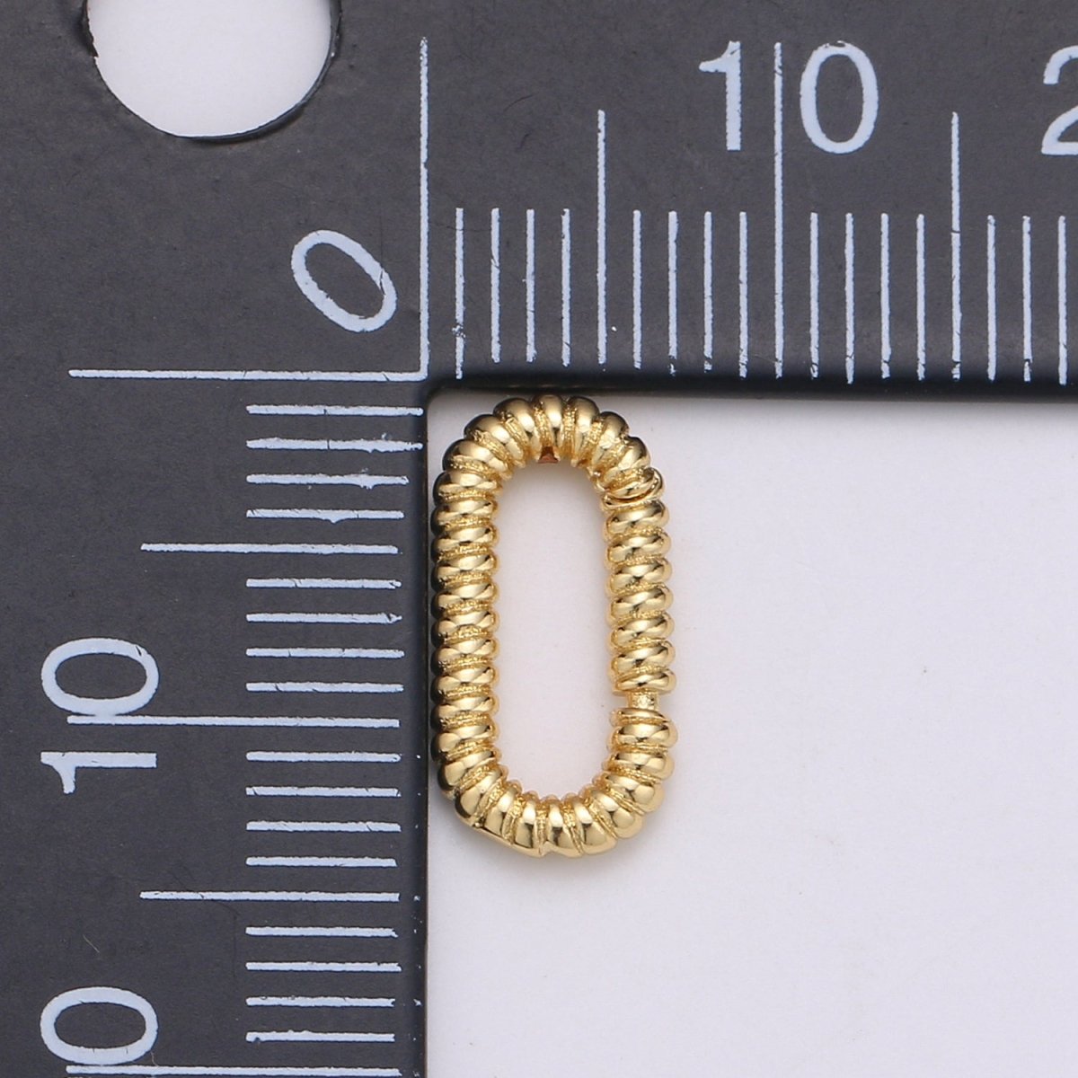 Golden Oval Gold Filled Clasp K-724 - DLUXCA