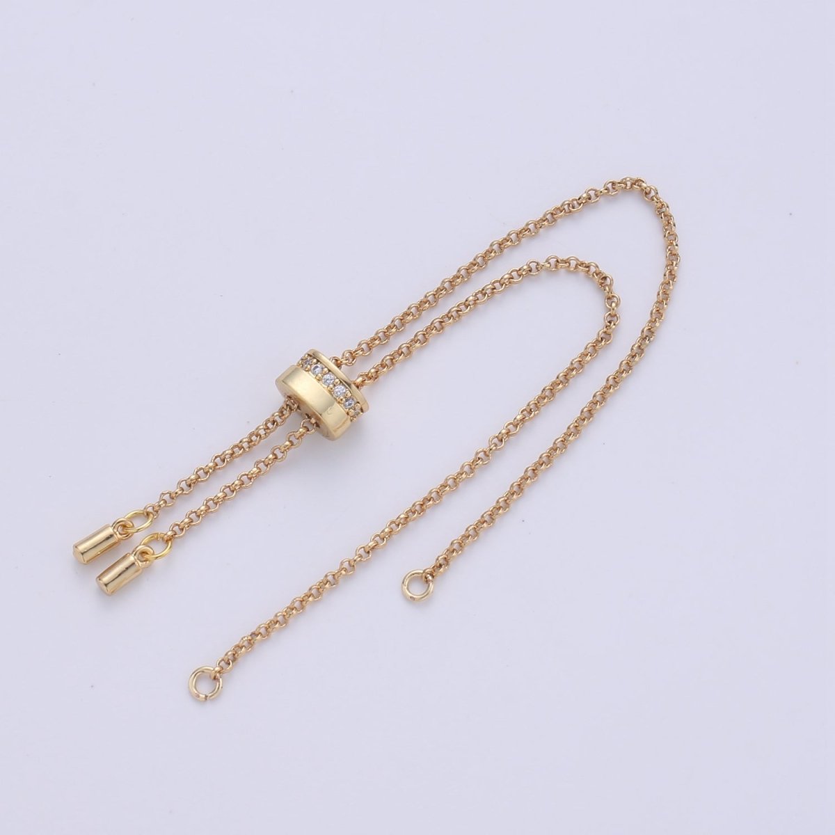Half Finish Gold Filled Bracelet, Half Finish Chain For DIY Bracelet Gold / Silver / Rose Gold / Black- K-843,K-844,K-857,K-858 - DLUXCA