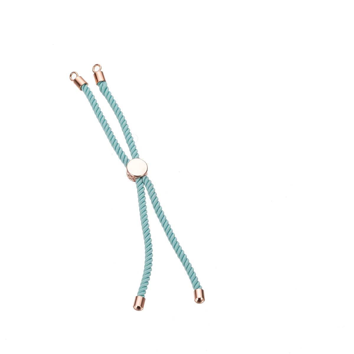 Half Finished Adjustable Cord Bracelet with Jump Rings, Semi Finished Friendship Bracelet | O-038 ~ O-053 - DLUXCA