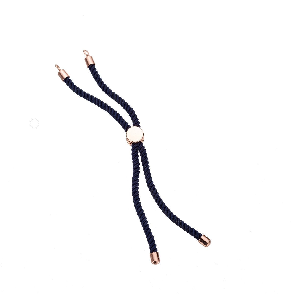 Half Finished Adjustable Cord Bracelet with Jump Rings, Semi Finished Friendship Bracelet | O-038 ~ O-053 - DLUXCA