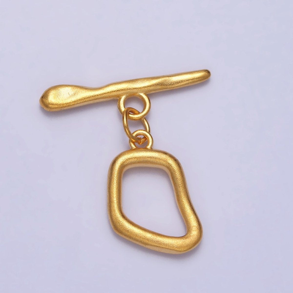 Hammered Geometric Toggle Clasps Jewelry Closure Supply in Matte, Silver, Gold | Z-088 Z-089 Z--097 - DLUXCA